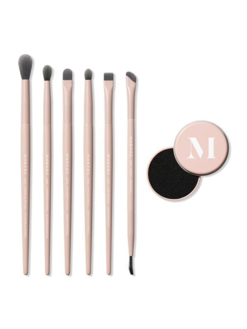 Morphe Eye Shaping Essentials Bamboo & Charcoal-Infused Eye Brush Set NEW